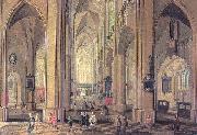 Neeffs, Peter the Elder Interior of the Cathedral at Antwerp Spain oil painting artist